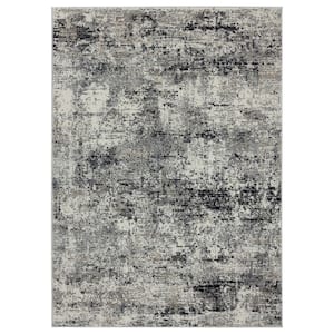Eternity Barcelona Charcoal 7 ft. 10 in. x 7 ft. 10 in. Round Area Rug
