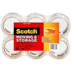 1.88 in. x 163.8 ft. Long Lasting Storage Packaging Tape (6-Pack)