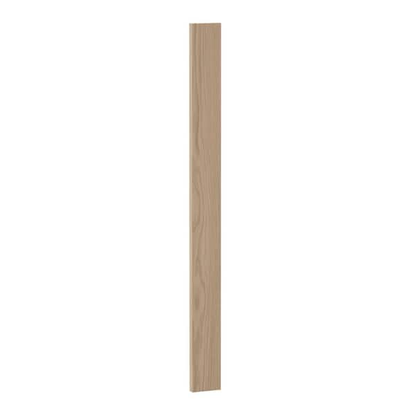 Hampton Bay Sinclair 3 in. W x 0.75 in. D x 36 in. H Wall Filler in Shaker Light Oak