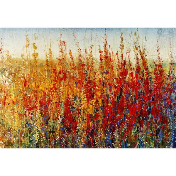Unbranded 52 in. x 36 in. "Wildflowrs in Summer" by Liz Jardine Gallery Wrapped Canvas Wall Art