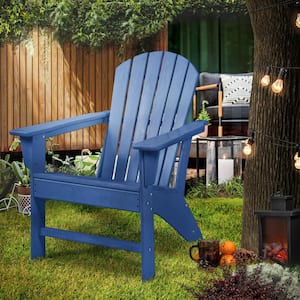 Classic Composite Navy of Adirondack Chair Sectional Seating Set