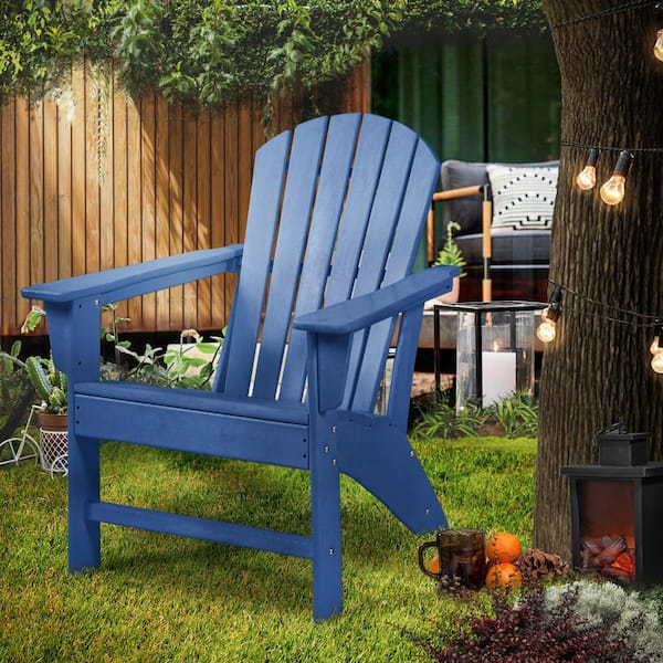 MIRAFIT Classic Composite Navy of Adirondack Chair Sectional Seating Set