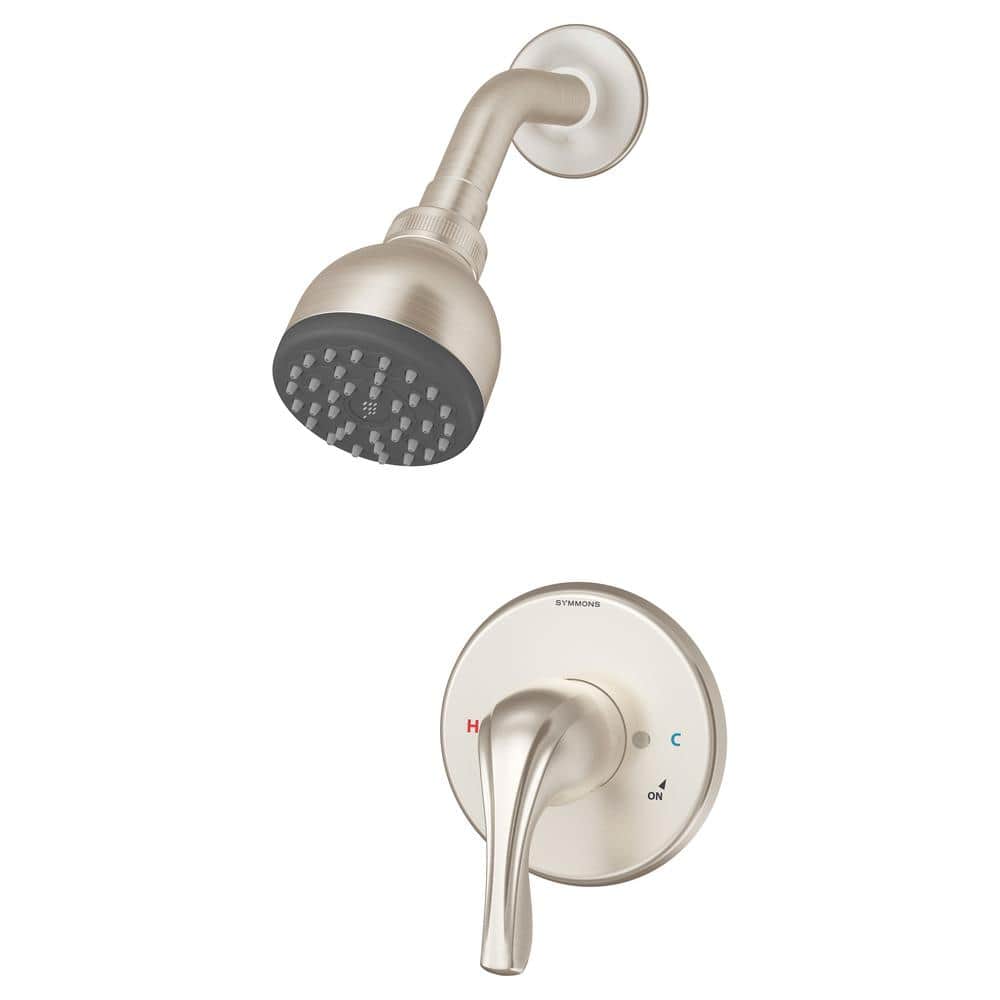 Symmons Origins 1-Handle Shower Faucet Trim in Satin Nickel (Valve Not  Included) 9601-PLR-1.5-TRM-STN - The Home Depot