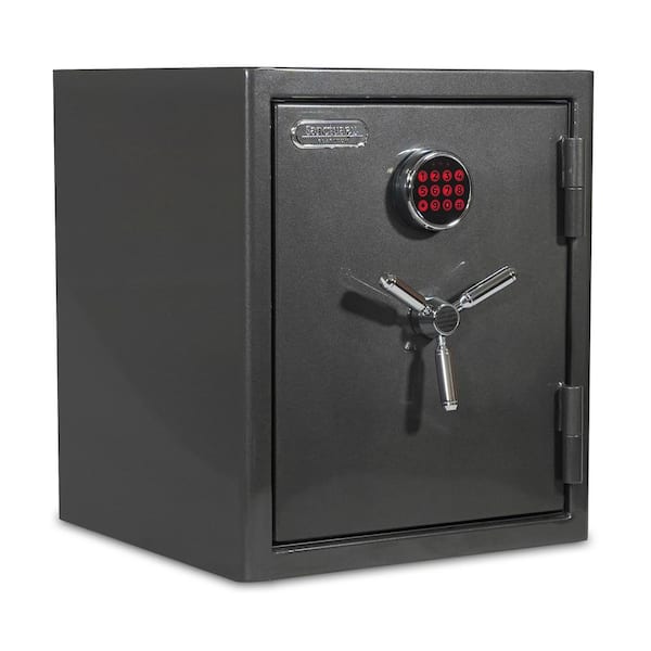 Platinum 3.32 cu. ft. Fireproof/Waterproof Home and Office Safe w/Electronic Lock, Dark Gray Metallic Finish