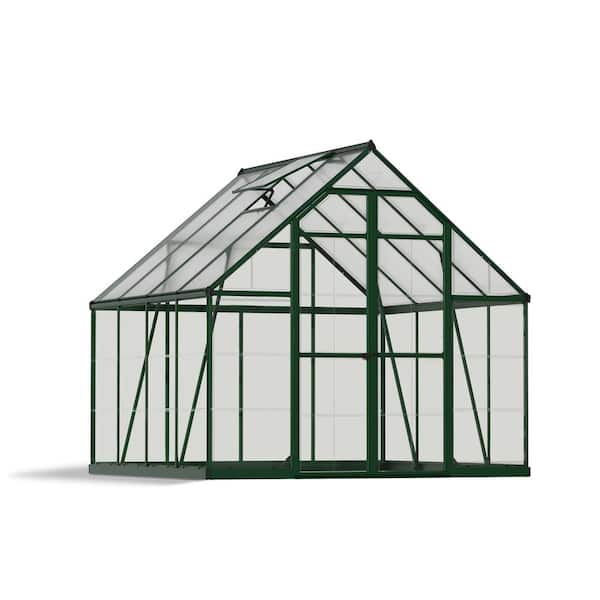 CANOPIA by PALRAM Balance 8 ft. x 8 ft. Hybrid Green/Clear DIY Greenhouse Kit