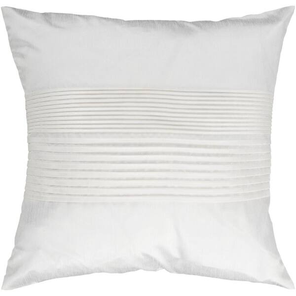 Artistic Weavers Virgili White Solid Polyester 18 in. x 18 in. Throw Pillow