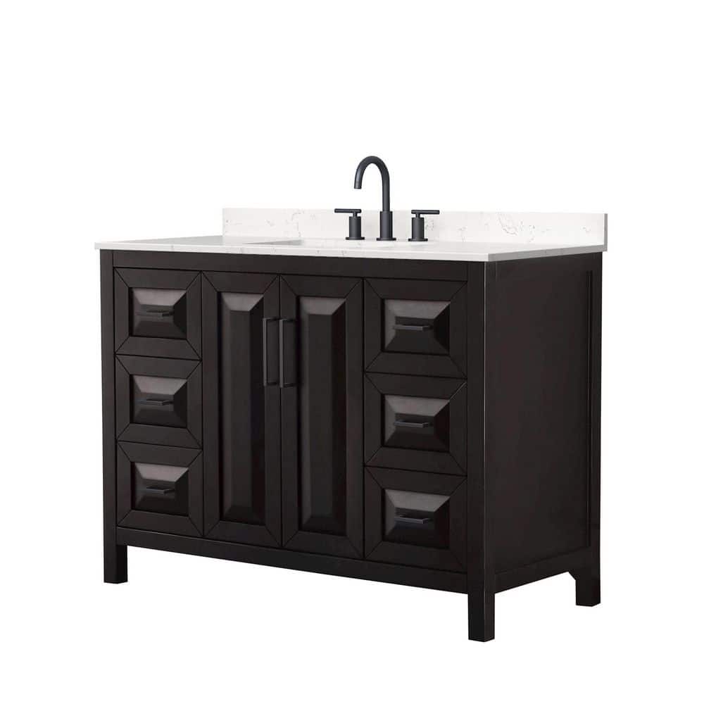 Daria 48 in. Single Freestanding Dark Espresso Bath Vanity with Top price history on PriceWatchPro