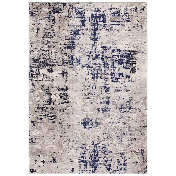 SAFAVIEH Madison Beige/Purple 8 ft. x 10 ft. Geometric Medallion Area Rug