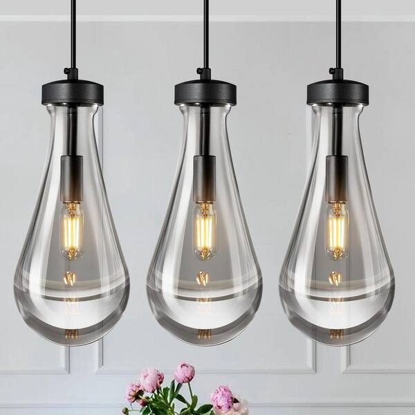 LIGHTOP 吊下シャンデリア GEM-6929 ZHLWIN Raindrop Pendant Lights Kitchen Island Set of 3 Teardrop