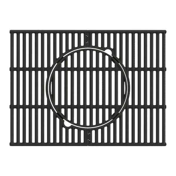 Monument Grills 17.7 in x 24 in. Rectangle Multifunctional Porcelain-Coated Cast Iron Grilling Grate