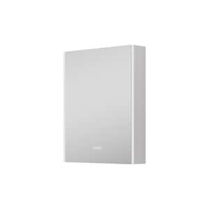 Chic 24 in. W x 30 in. H Rectangular Aluminum Medicine Cabinet with Mirror, 3 Touch Switch Color Change, Dimmer Defogger