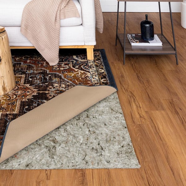 RugPadUSA Essentials 5 ft. 3 in. x 7 ft. 6 in. Hard Surface 100% Felt 1/4 in. Thickness Rug Pad