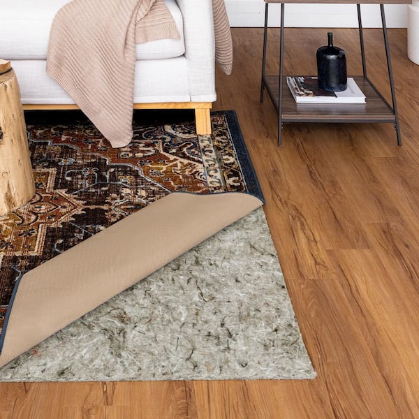 Dual Surface 12 ft. x 15 ft. Rectangle Interior 1/2 in. Thickness Rug Pad