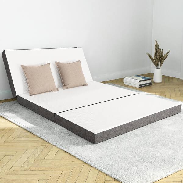 Ofanext Narrow Twin Medium 3 in. Memory Foam Mattress, Tri-Folding  Capability and Breathable HD-RLD-003NT - The Home Depot