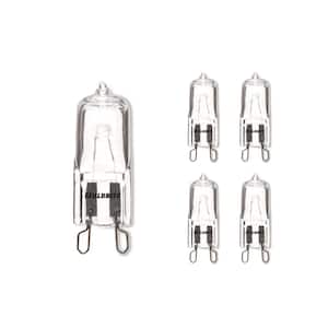 75-Watt Soft White Light T4 (G9) Bi-Pin Screw Base Dimmable Clear Mini Halogen Light Bulb(5-Pack)