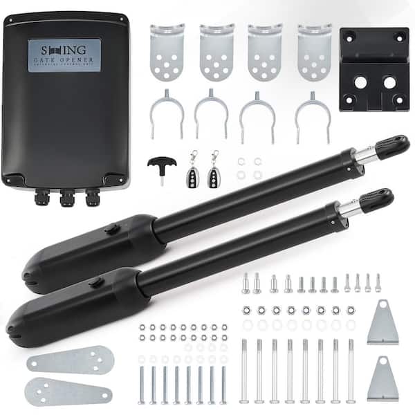Automatic Dual Swing Gate Opener Kit-1100lb, 20ft