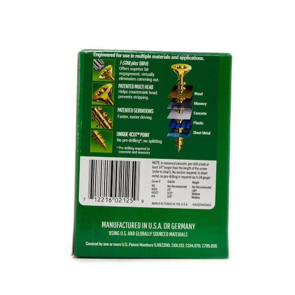 SPAX - #8 x 1-1/2 in. Interior Flat Head Wood Screws Construction Framing Torx T-Star Plus (197 Each) 1 LB Bit Included