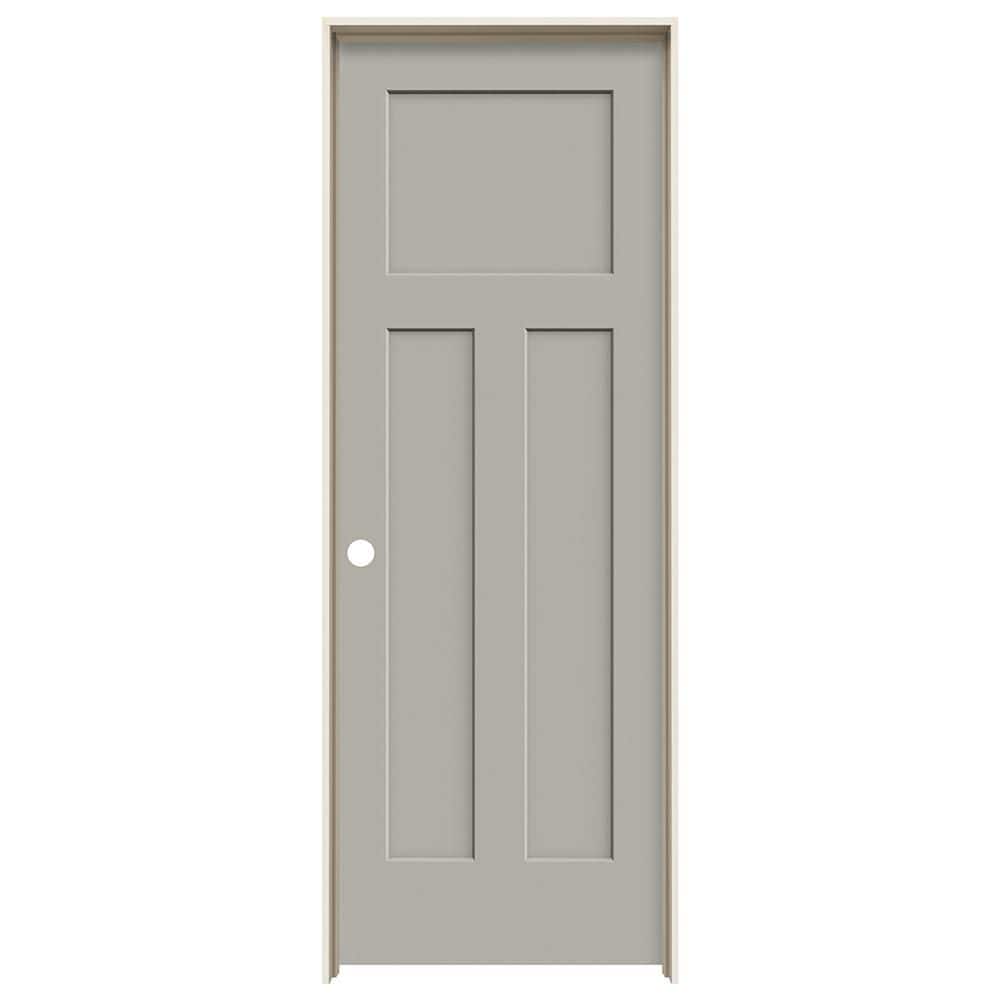 28 in. x 80 in. Craftsman Vanilla Painted Right-Hand Smooth Solid Core Molded Composite MDF Single Prehung Interior Door price history on PriceWatchPro