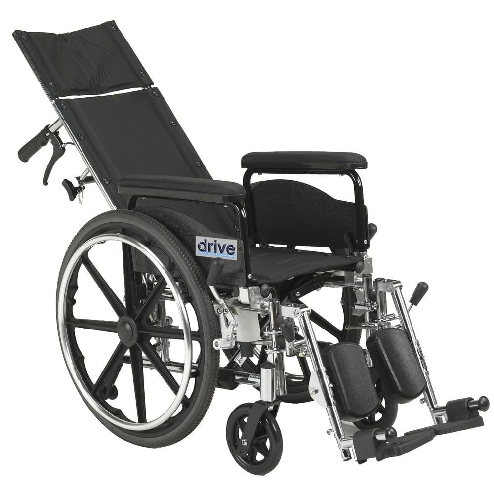 Drive Medical Viper Plus GT Full Reclining Wheelchair with 18 in. Seat