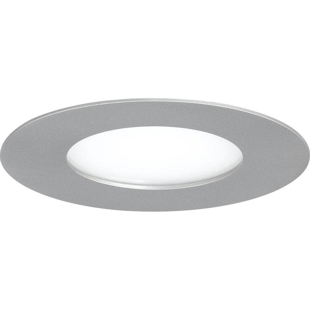 Progress Lighting 5 in. 3000k Brushed Nickel Integrated LED Recessed Trim