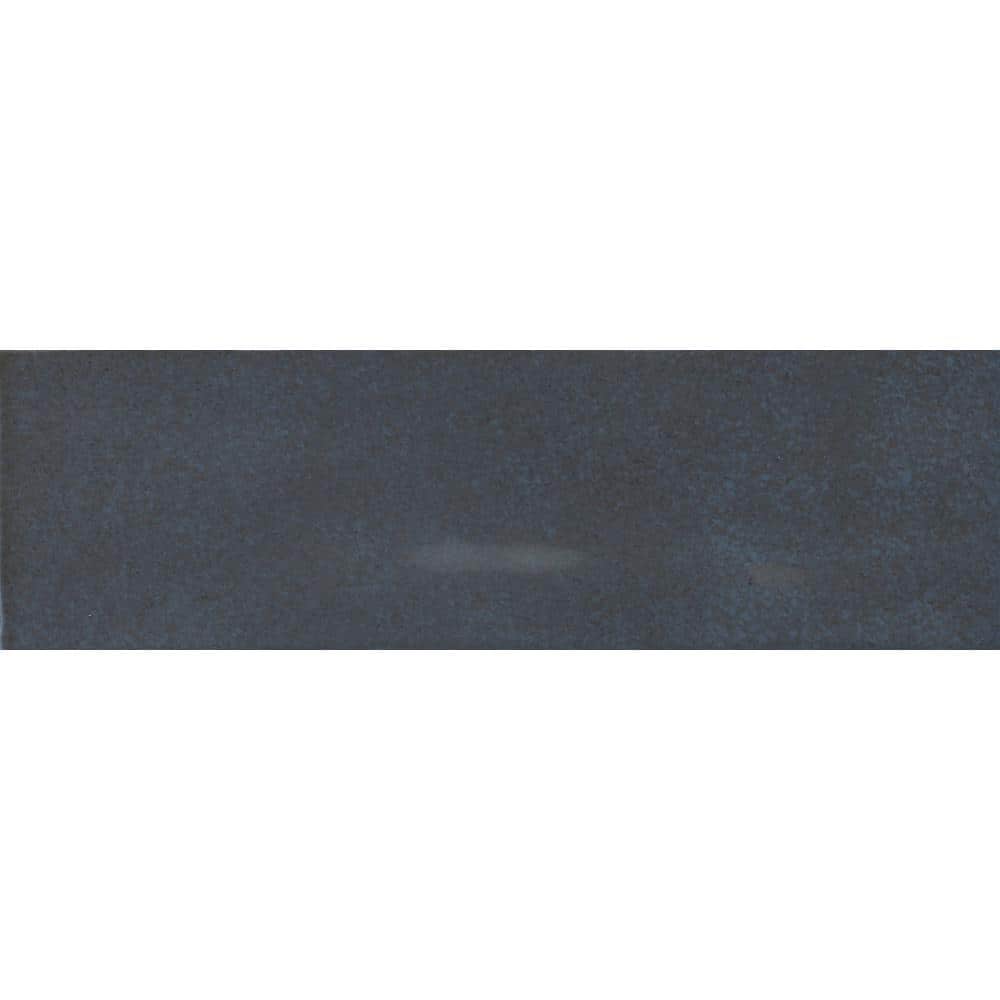 Azul Glossy Blue Porcelain Wall Tile 3 in. x 8 in.