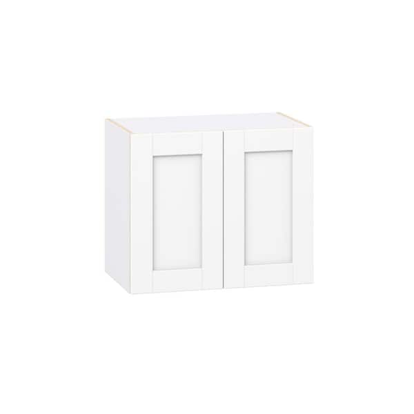 Milton 24 in. W x 14 in. D x 20 in. H Assembled Shaker Wall Kitchen Cabinet in Bright White