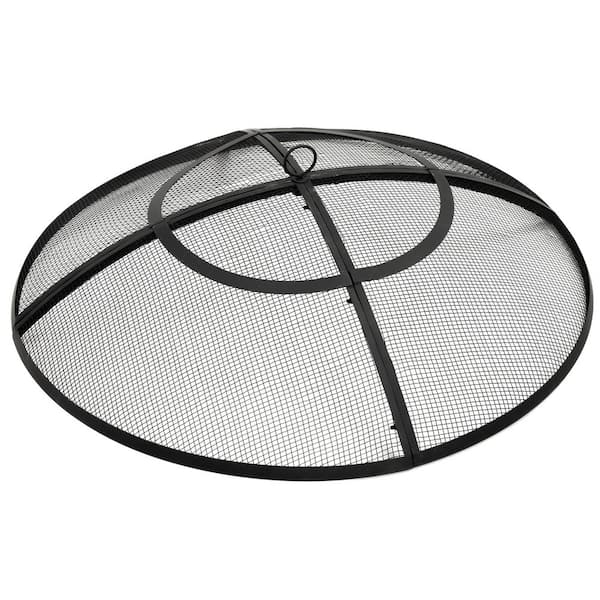Black Steel Mesh Spark Screen-40 in. Diameter