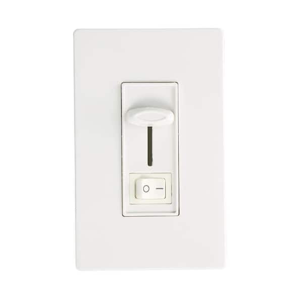 Viribright 300VA 2-Way or Single-Pole Dimming Wall Slider LED Dimmer Switch Electronic Low Voltage (ELV) Noise Reducing