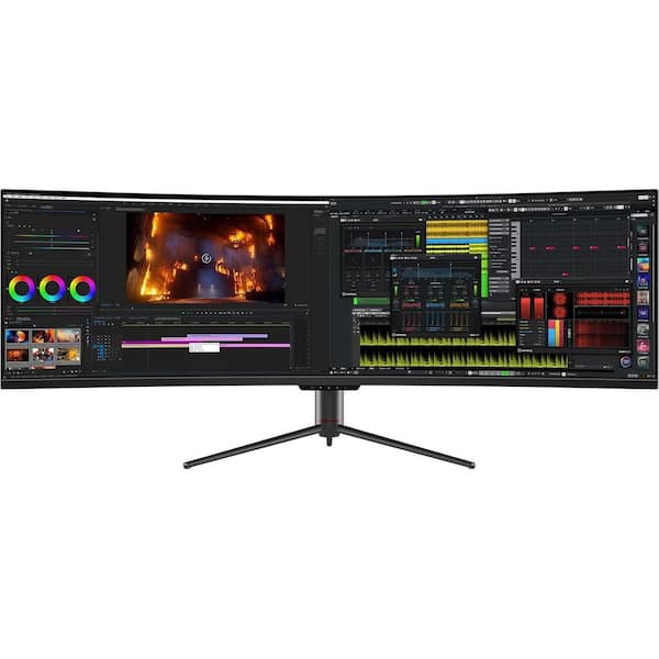 49" Curved Gaming Monitor 144Hz Ultrawide 32:9 WDFHD 3840x1080P, R1800, 99% sRGB, HDR400, USB Type C, DP, HDMI