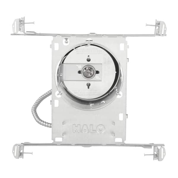 H7 6 in. Aluminum Recessed Lighting Housing for New Construction Ceiling, Insulation Contact