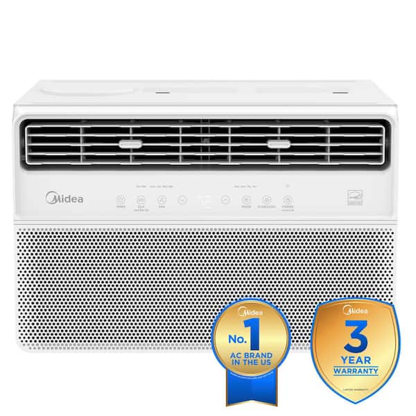 10,000 BTU Smart Inverter Plus Window Air Conditioners for Rooms up to 450 Sq. Ft. with Dual Filter, Remote in White