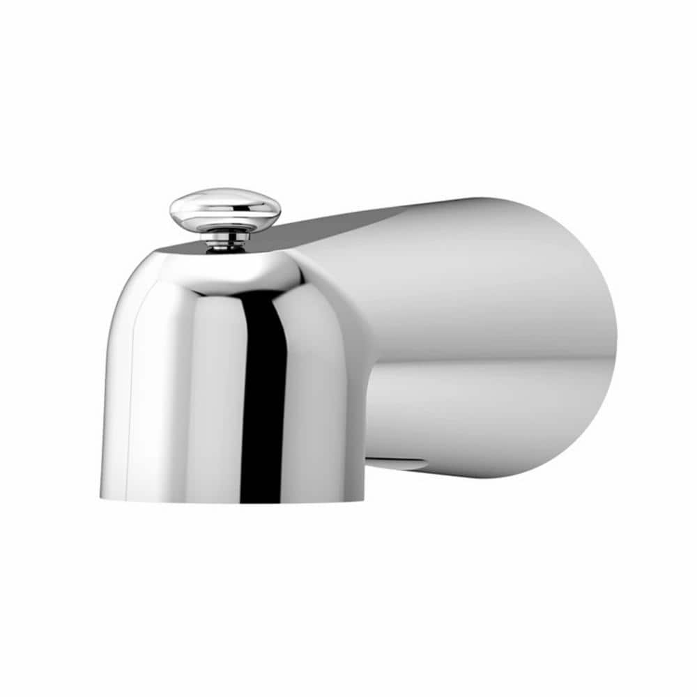 Polished Chrome Wall Mounted Tub Spout with Diverter