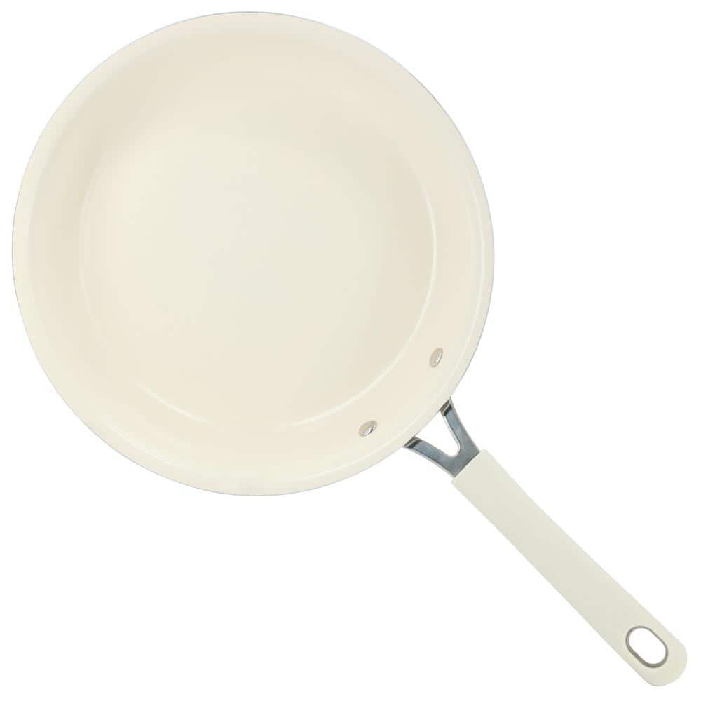10-Inch Linen Aluminum Ceramic Nonstick Fry Pan