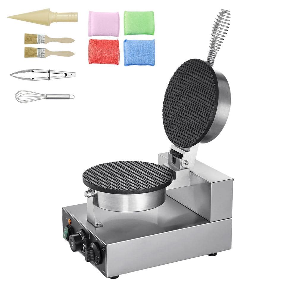 Electric Ice Cream Cone Maker, 1230W, Single Waffle, silver, Waffle Cone, Waffle Maker, Non-Stick Egg Roll Mold price history on PriceWatchPro