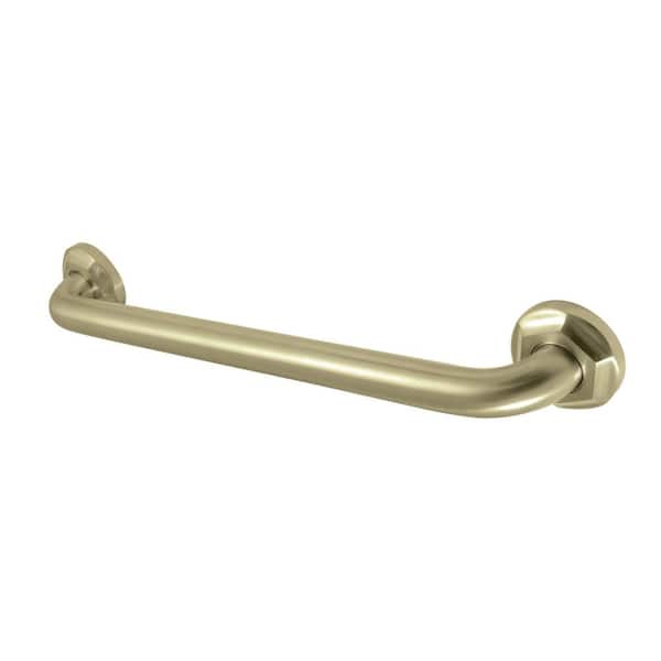 Kingston Brass Metropolitan 18 in. x 1-1/4 in. Grab Bar in Brushed Brass