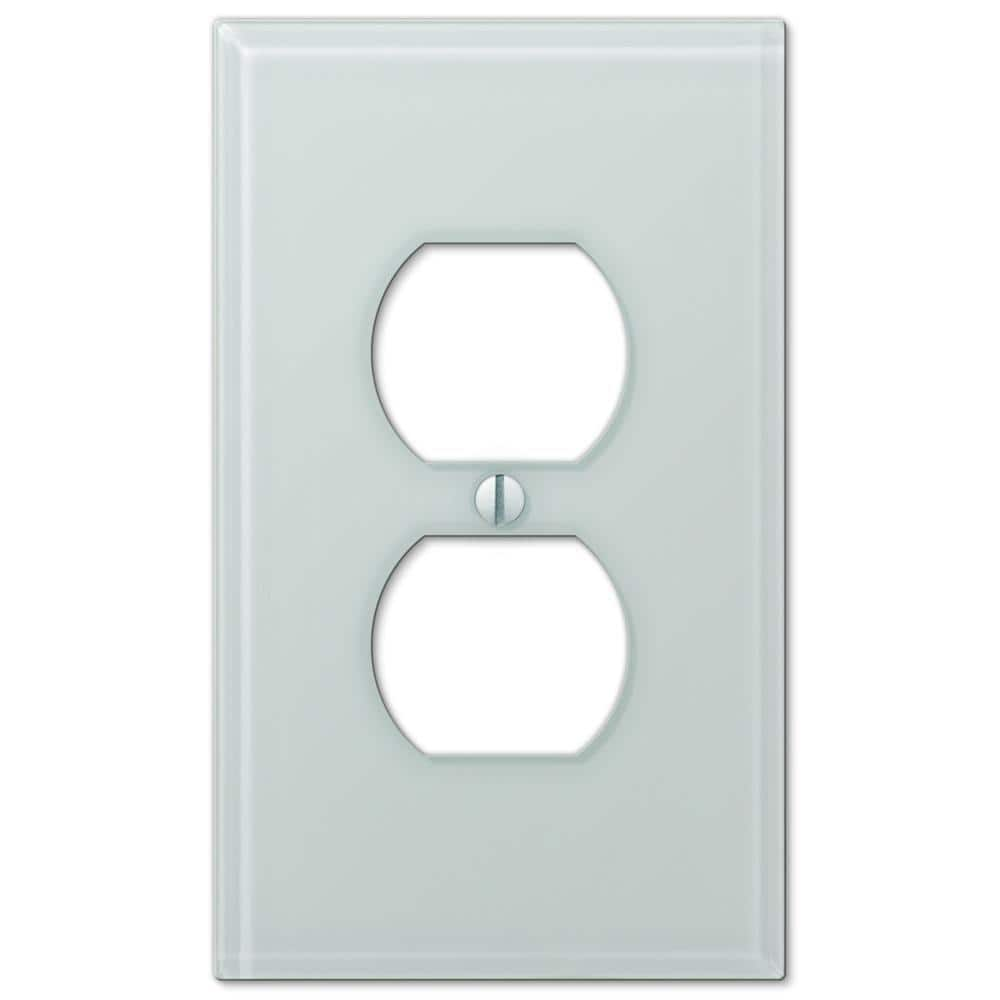 Have A Question About Hampton Bay Acrylic1 Gang Mint White Duplex Outlet Acrylic Wall Plate