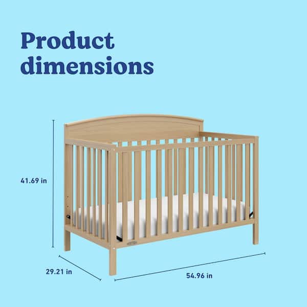 Graco Benton Driftwood 4-in-1 Convertible Crib 04530-217 - The