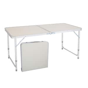 28 in. H Rectangle Plastic Folding Portable Outdoor Picnic Table