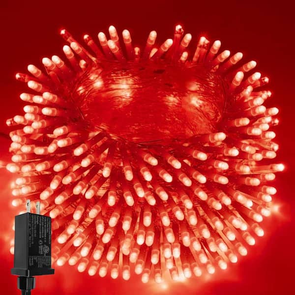 66 ft. Red String Lights Outdoor/Indoor, 200 LED Christmas Lights