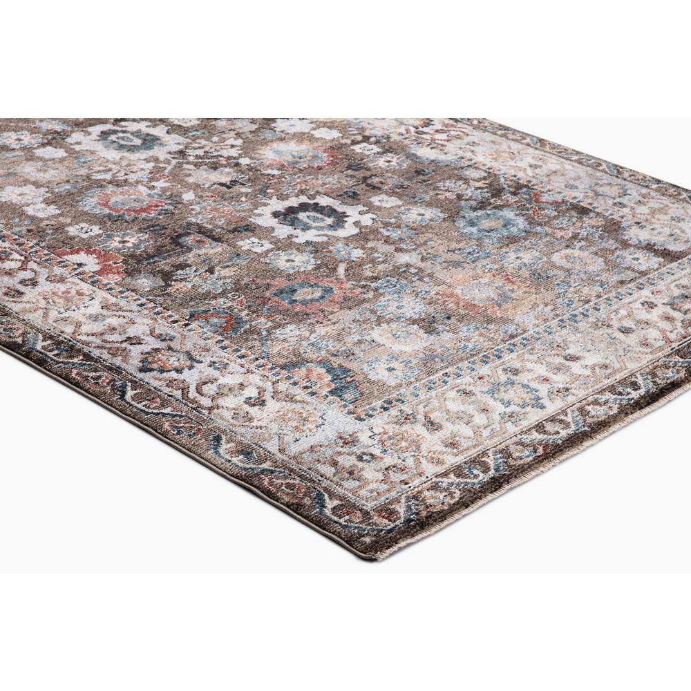 Elegant Pandora Handmade Synthetic Area Rug, 55"x39", Brown