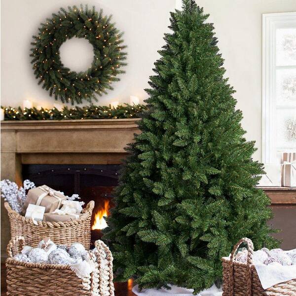 6 FT 320 Branch Christmas Tree Artificial Pine W/ Metal Stand Xmas Home Decor US 
