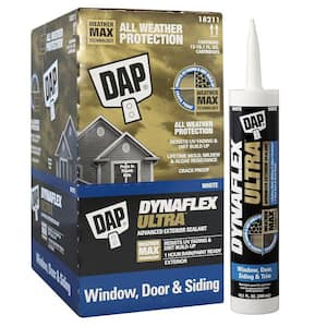 Dynaflex Ultra 10.1 oz. White Advanced Exterior Window, Door, and Siding Sealant (12-Pack)