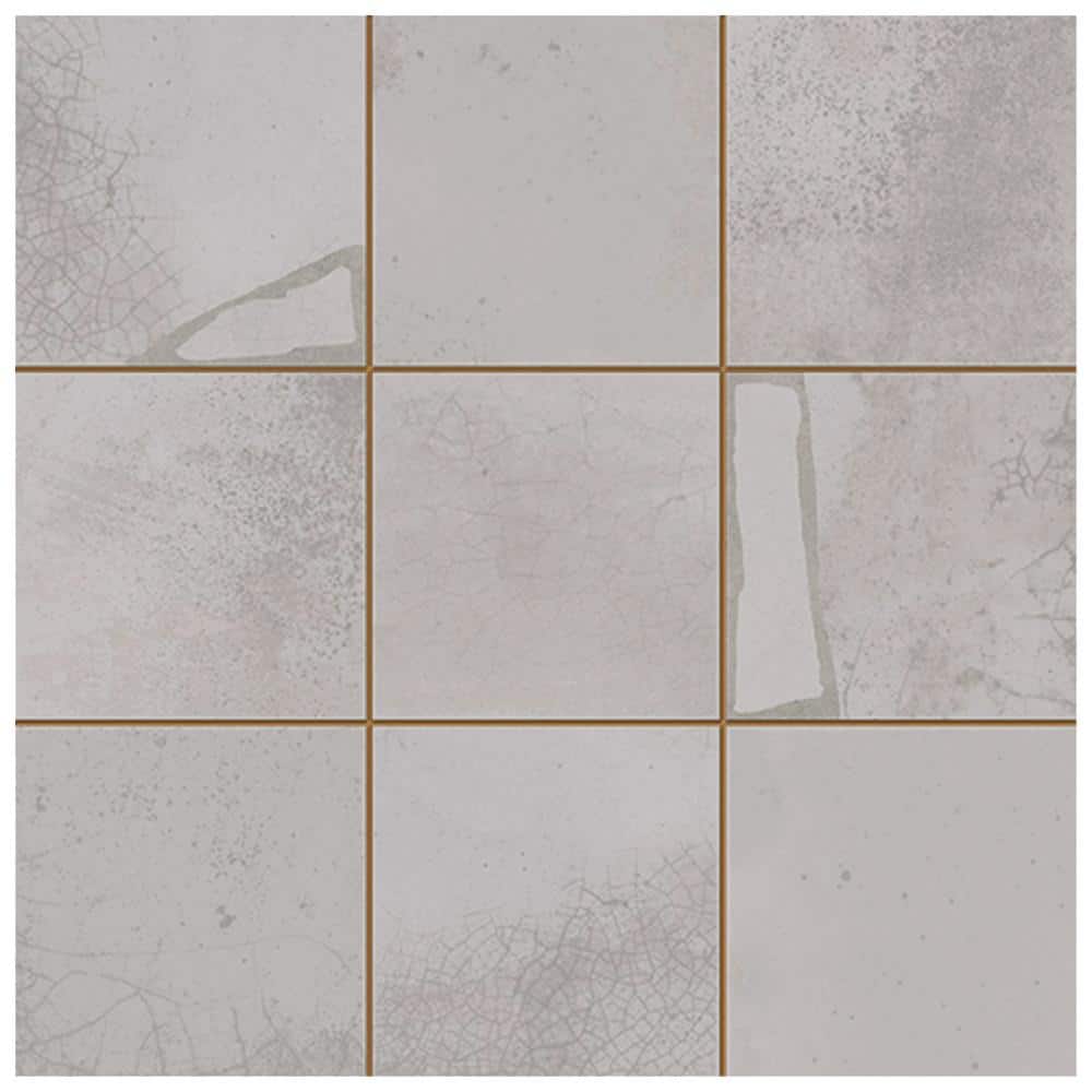 Kings Sea White 4-3/8 in. x 13 in. Ceramic Floor and Wall Take Home Tile Sample price history on PriceWatchPro