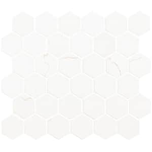 Miraggio Gold Hexagon 12 in. x 12 in. x 9mm Matte Porcelain Mesh-Mounted Mosaic Tile (10 sq. ft./Case)
