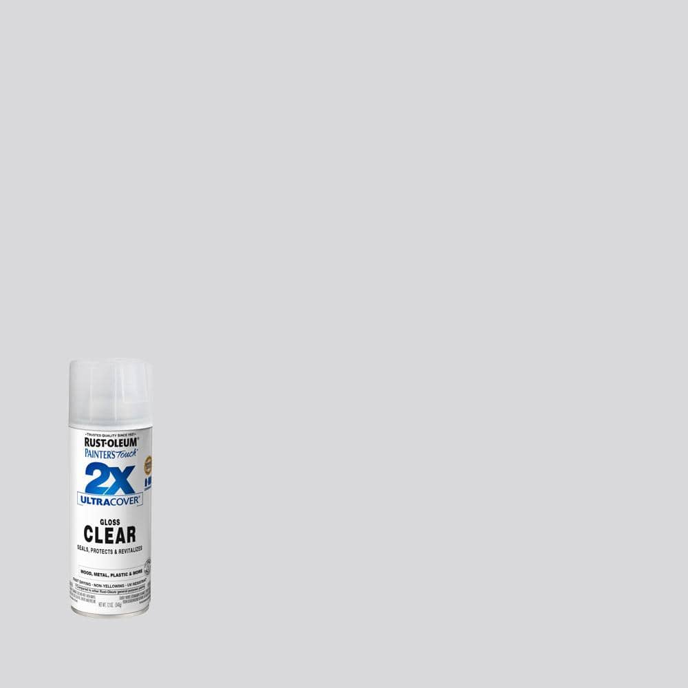 Buy Rust-Oleum 262396 Spray Paint, Semi-Gloss, Clear, 340 g, Can Clear