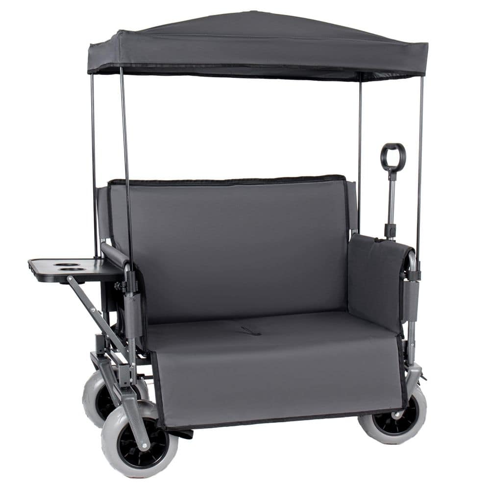 Noble House Durwin 10 cu. ft. 3-in-1 Collapsible Wagon Steel Garden ...
