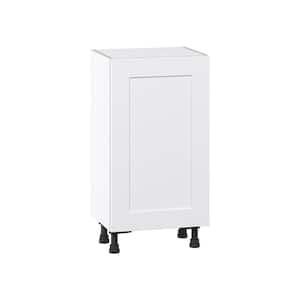 Wallace Painted Warm White Shaker Assembled Shallow Base Kitchen Cabinet (18 in. W x 34.5 in. H x 14 in. D)