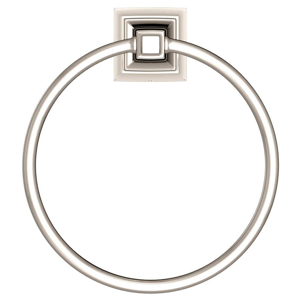 Polished Nickel Round Wall Mounted Towel Ring