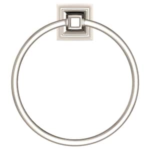 TS Series Wall Mounted Towel Ring in Polished Nickel