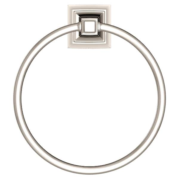 American Standard TS Series Wall Mounted Towel Ring in Polished Nickel